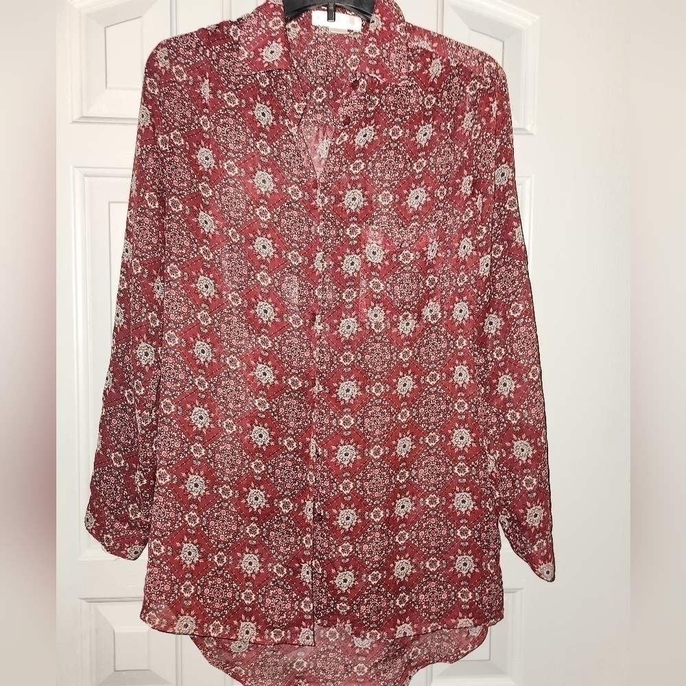 Band of Gypsies Bohemian Style Oversized Top Size Small Colorful - Picture 3 of 4